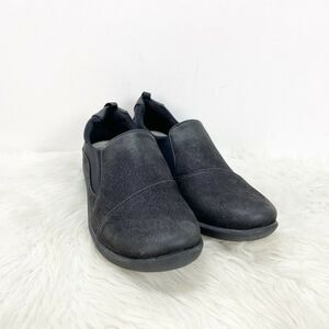 2/$30 Clarks Cloudsteppers 7.5 Wide Womens Black Comfort Shoes